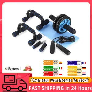 t Push Up Stand Household Multifunctional Abdominal Wheel 5-PC