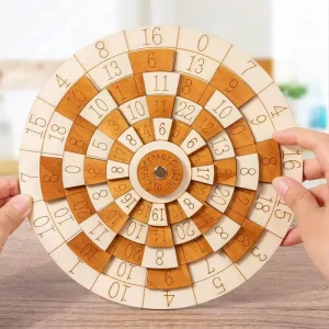 Puzzle Brain Teaser IQ toys Wooden Digital Huarong Road Children Learning G*ifts